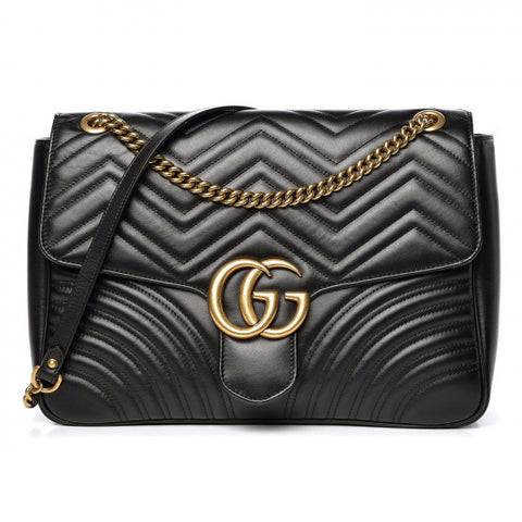 Gucci Marmont Matelasse Large Shoulder Bag