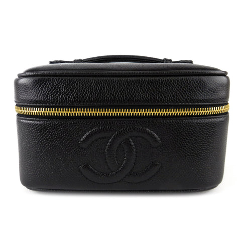 Chanel Black Caviar Vanity Case
