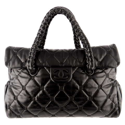 Chanel So Black Soft Quilted Hidden Chain Bag