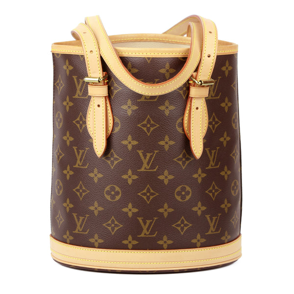 Louis Vuitton Monogram Petit Bucket Shoulder Bag
