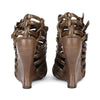 Bottega Veneta Woven Leather Wedge Sandal sz 39