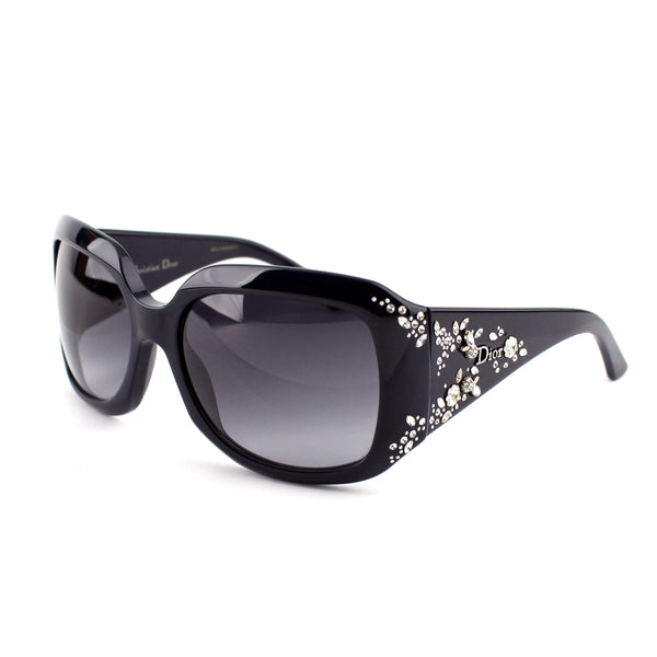 Dior Ondine Swarovski Crystal Flowers Navy Sunglasses