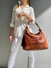 Gucci Braided Bamboo Tassel Brown Leather Hobo