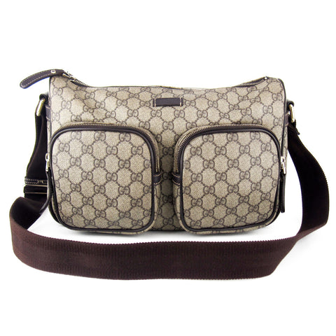Gucci Coated GG Canvas Pocketed Messenger