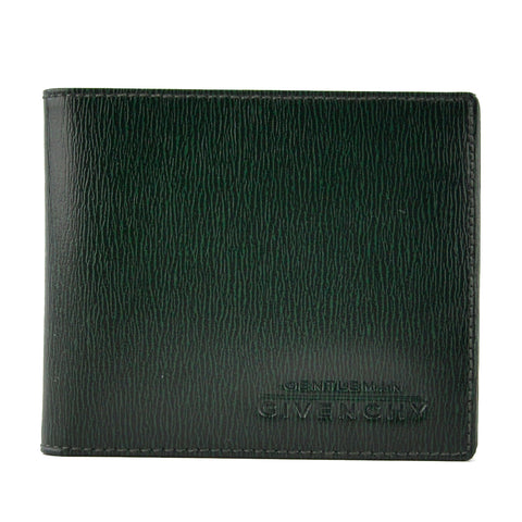 Givenchy Forest Green Leather Bifold Men's Wallet