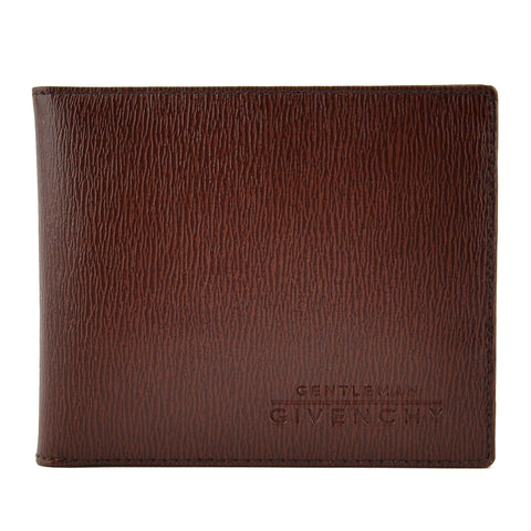 Givenchy Brown Leather Bifold Men's Wallet