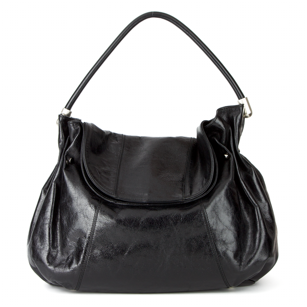 Christopher Kon Slouchy Glazed Leather Shoulder Bag