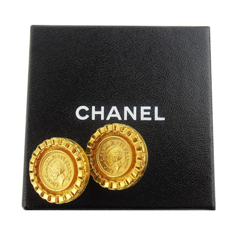 Chanel Gold Clip-on Earrings