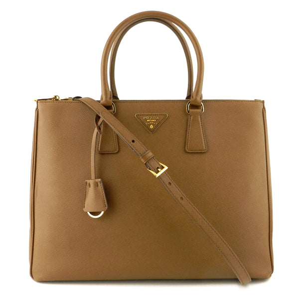 Prada Galleria Extra Large Cannella Saffiano Tote