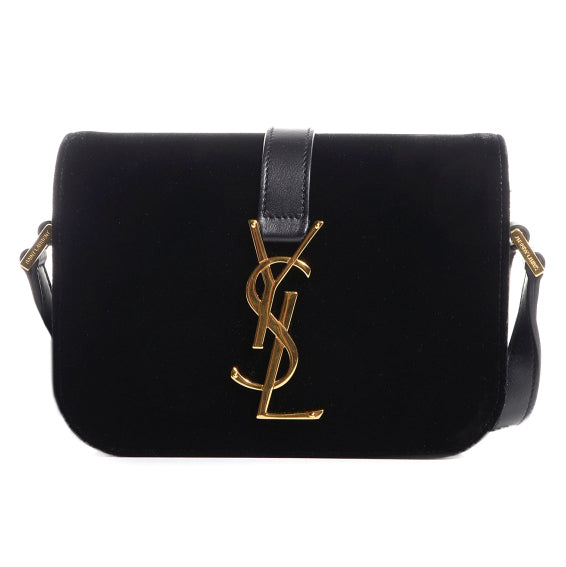 Saint-Laurent YSL Monogram Velvet Universite Bag