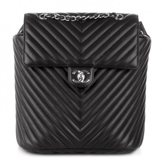 Chanel Urban Spirit Large Chevron Leather Backpack