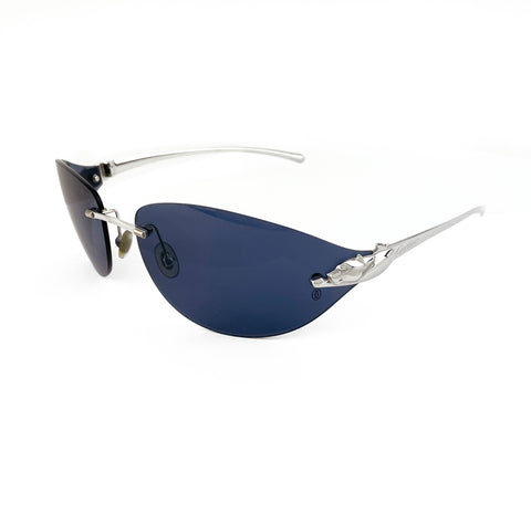 Cartier Panthere 110 Blue Lens Sunglasses