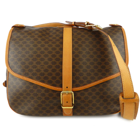 Celine Macadam Vintage Double Saddle Messenger
