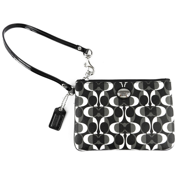 Coach Coated Canvas Wristlet Clutch