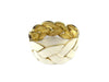 BCBG Ivory Enamel Braided Cuff