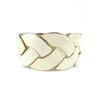 BCBG Ivory Enamel Braided Cuff