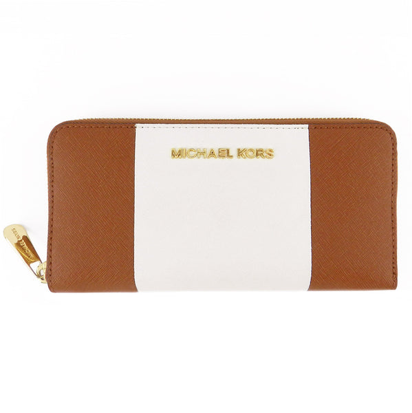 Michael Kors Saffiano Leather Continental Zip Wallet