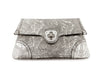 Alexander McQueen Silver Filigree Giant Envelope Clutch