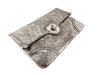 Alexander McQueen Silver Filigree Giant Envelope Clutch