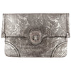 Alexander McQueen Silver Filigree Giant Envelope Clutch