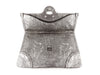 Alexander McQueen Silver Filigree Giant Envelope Clutch