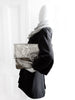 Alexander McQueen Silver Filigree Giant Envelope Clutch