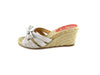 Christian Louboutin Silver Ribbon Wedges sz 37 / 6