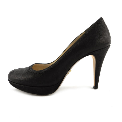 Prada Glazed Nubuck Leather Platform Pumps sz 36