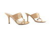 Christian Dior Nude Patent Mules sz 36