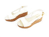 Miu Miu Ivory Patent Cork Sandals sz 35