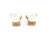 Miu Miu Ivory Patent Cork Sandals sz 35