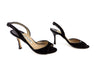 Manolo Blahnik Black Suede Slingback Sandals sz 36