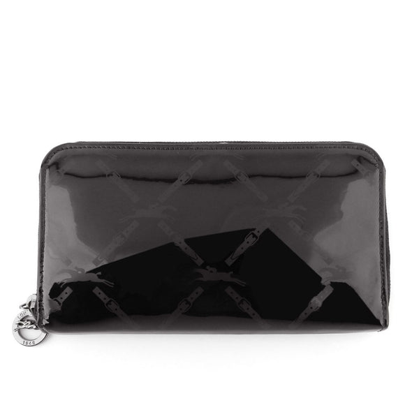 Longchamp LM Patent Leather Zip Wallet