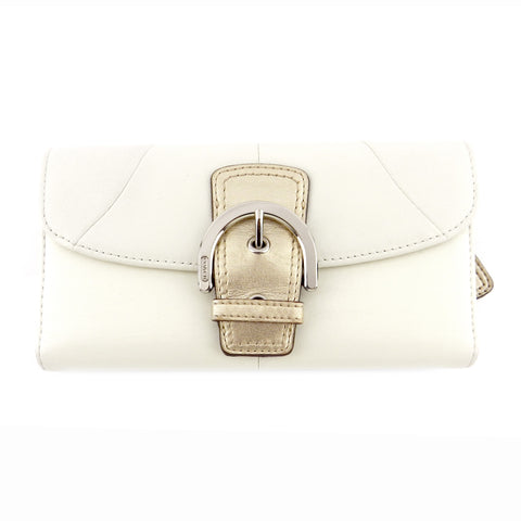 Coach Soho Ivory Clutch Wallet