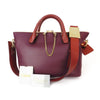 Chloe Baylee Medium Plum Tote Satchel & Shoulder Bag