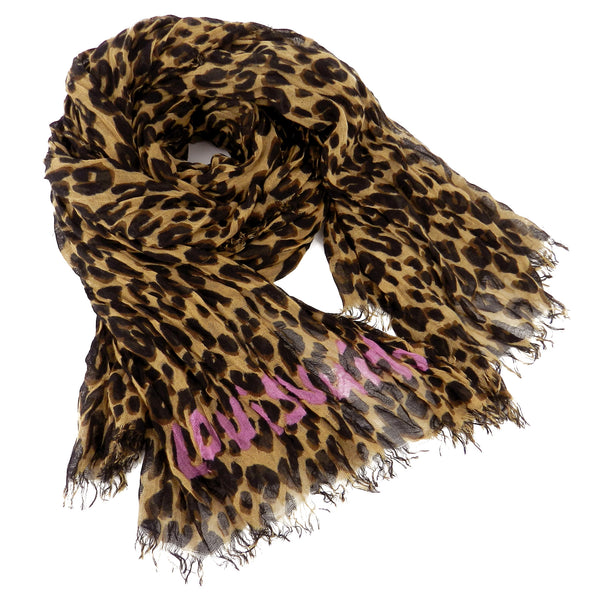 Louis Vuitton Limited Edition Stephen Sprouse Graffiti Leopard Scarf