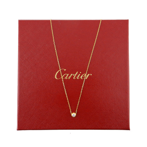 Cartier Spotlight 18K Yellow Gold & Diamond Necklace LM
