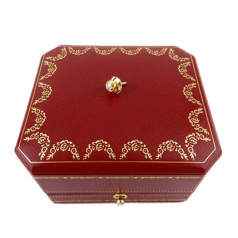 Cartier Spotlight 18K Yellow Gold Diamond Earring MM