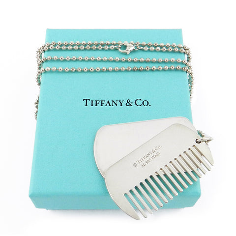 Tiffany & Co Comb Dog Tag Necklace