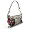 Coach Small Flower Print Satin Shoulder Bag