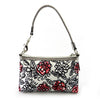 Coach Small Flower Print Satin Shoulder Bag