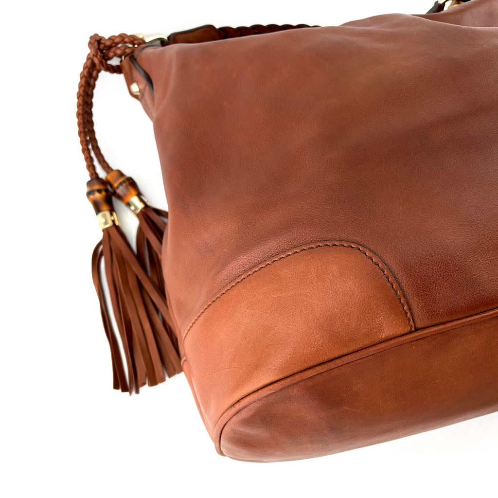 Gucci bamboo tassel clutch deals