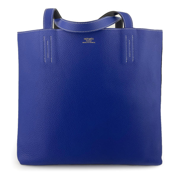 Hermes Clemence Leather Double Sens 36 Large Reversible Tote