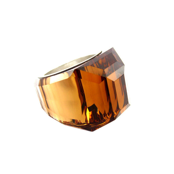 Daniel Swarovski Crystal Glacier Cocktail Ring