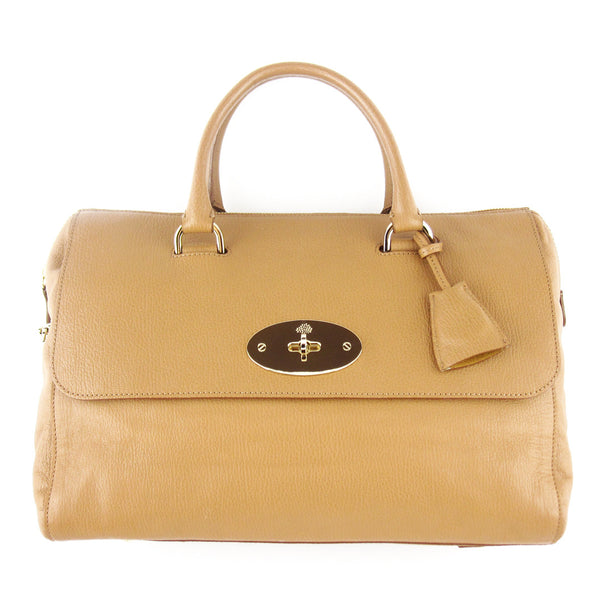 Mulberry Del Rey Leather Satchel - Tan