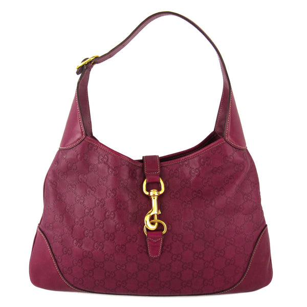 Gucci Guccissima Jackie Medium Leather Hobo