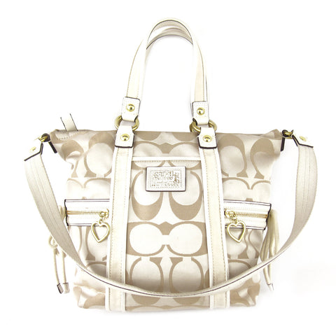 Coach Monogram Canvas Satchel & Crossbody
