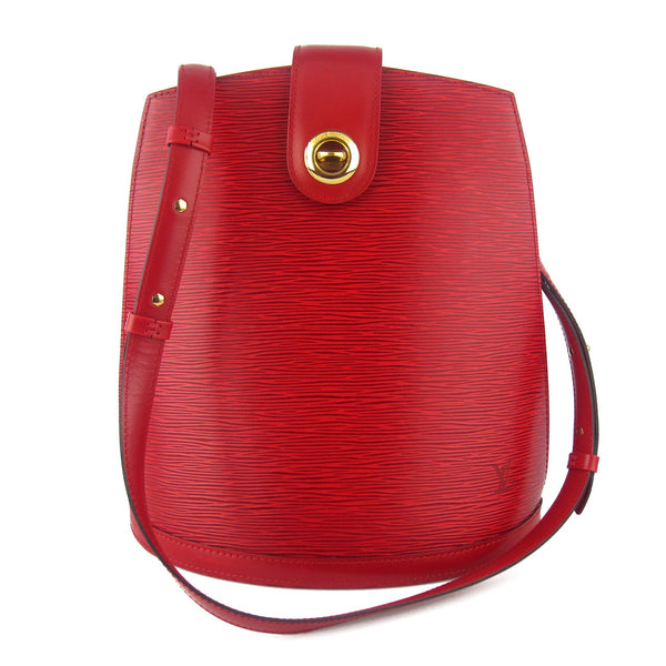 Louis Vuitton Red Epi Cluny