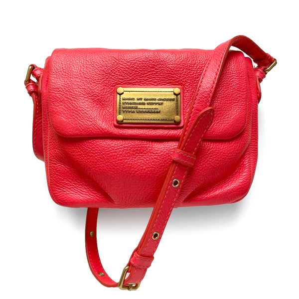 Marc by Marc Jacobs Hot Pink Leather Crossbody