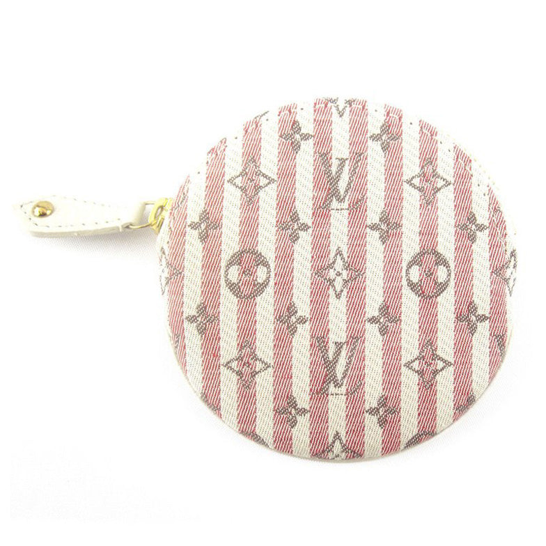 Louis Vuitton Monogram Mini Lin Round Coin Pouch (SHF-18467) – LuxeDH